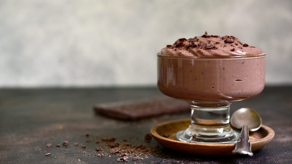 A healthier chocolate mousse swapping the butter against a clever ingredient