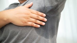 You're sweating despite the cold, what your body is trying to tell you