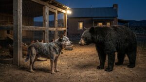 Half-Blind, 12-Year-Old Dog Stands Between Bear and Her Family: What Happened Next