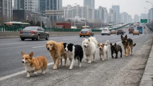 Seven dogs run 17 km in China: discover the truth about this viral video with 230 million views