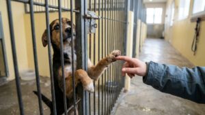 This abandoned dog howls when his family leaves the shelter: this video will change your outlook on abandonment
