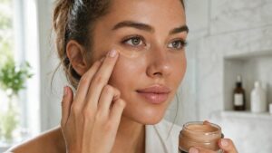 If you combine cream, concealer and SPF, this 3-in-1 treatment for the eye area erases your dark circles