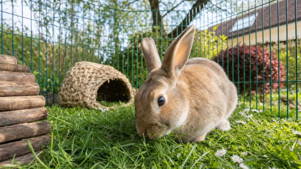 Pet rabbit: letting the grass in the garden graze in the spring can end badly if you forget this rule