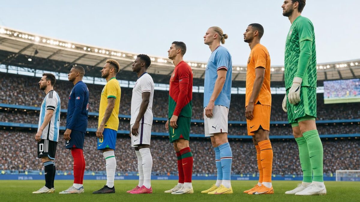 2026 World Cup: from Messi to Haaland, what is the ideal height for a player?