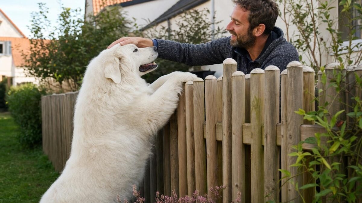 She discovers scratches on her fence and films her dog: the truth on TikTok is very moving