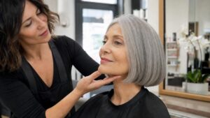 After 50, this cut instantly gives more density to thinning hair