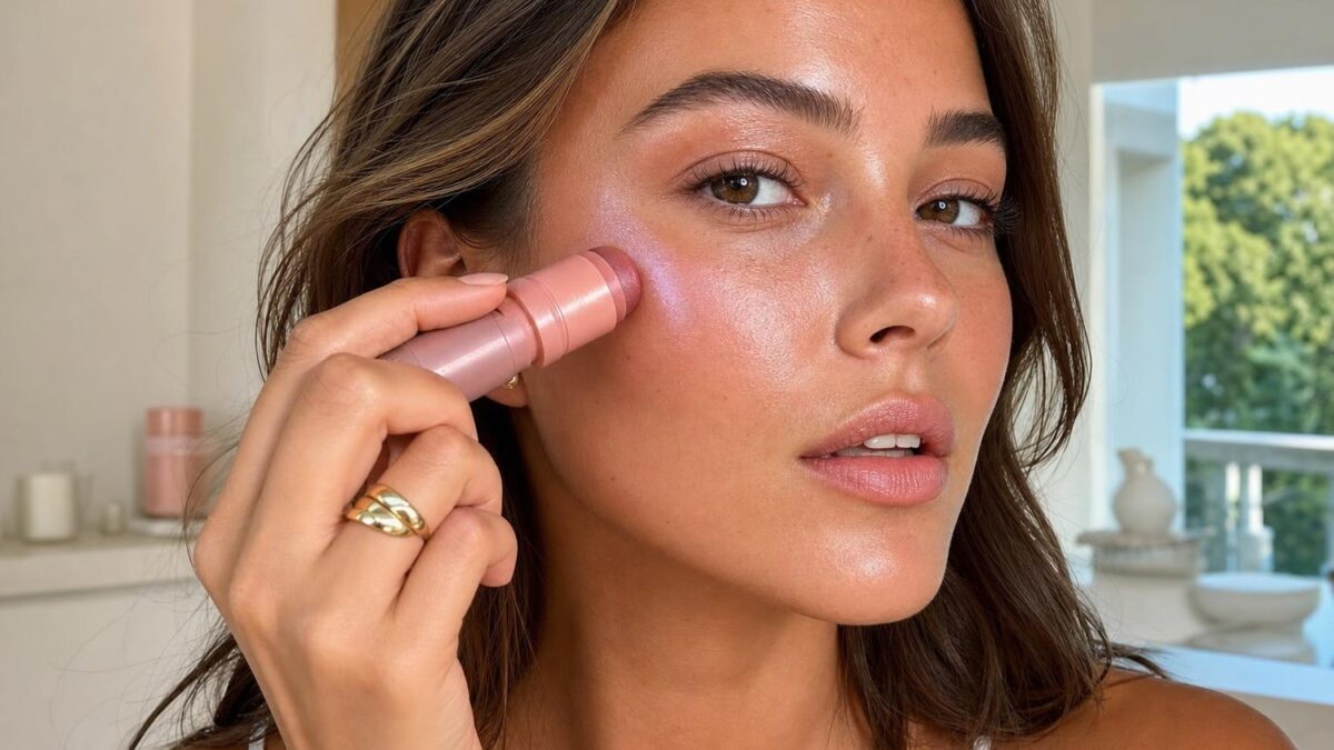 Iridescent blush, the simple secret of a fresh and luminous complexion without material effect