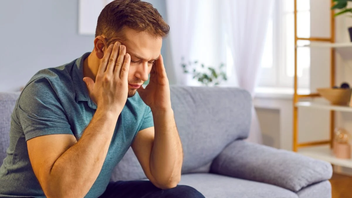 True or false health: having your head in a vice is often linked to stress?
