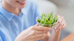 Frozen edamame, the protein and fiber option to keep in the freezer