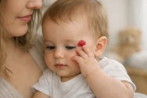 Infantile hemangioma: is this red spot on your baby's skin serious? A pediatrician's opinion