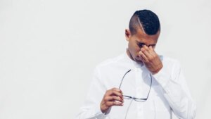True or false health: seeing flies flying in front of the eyes is always a sign of a serious problem?
