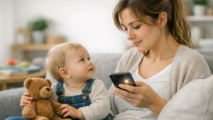 Baby is looking for your gaze... What is technoference, this risk pointed out by Dr Gérald Kierzek?
