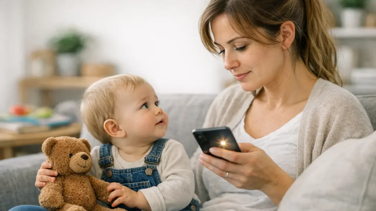 Baby is looking for your gaze... What is technoference, this risk pointed out by Dr Gérald Kierzek?