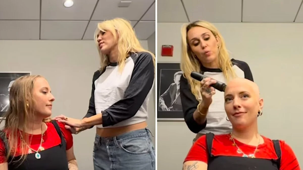Miley Cyrus shaves a fan's head before her chemotherapy: discover the touching story behind this gesture