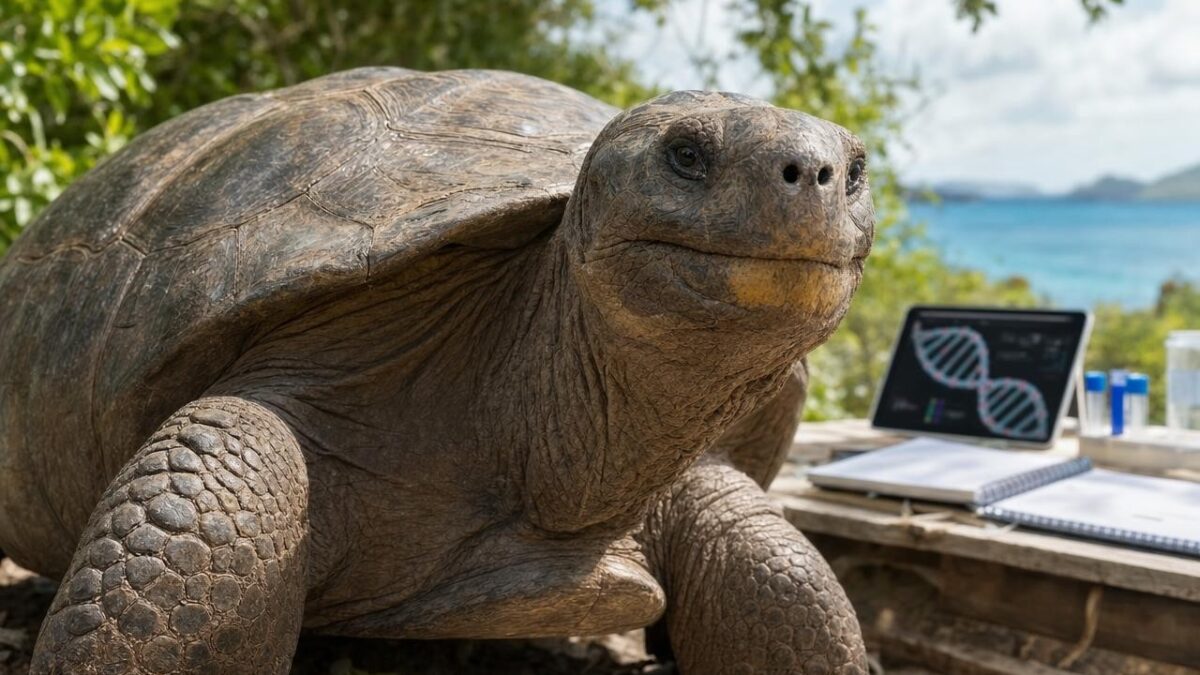 This 194-year-old giant turtle defies death: what its DNA already reveals about human longevity